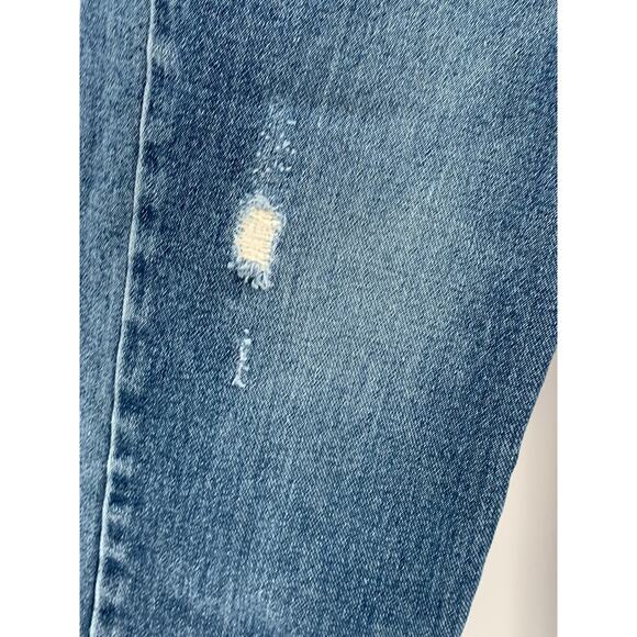 ALICE Women's Medium Blue Distressed Skinny Leg Regular-Fit Jeans SZ S(1) - Picture 3 of 10